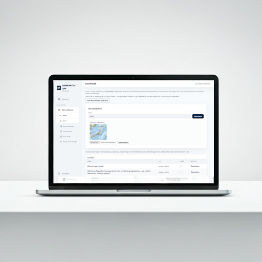 Lernkarten-App Interface